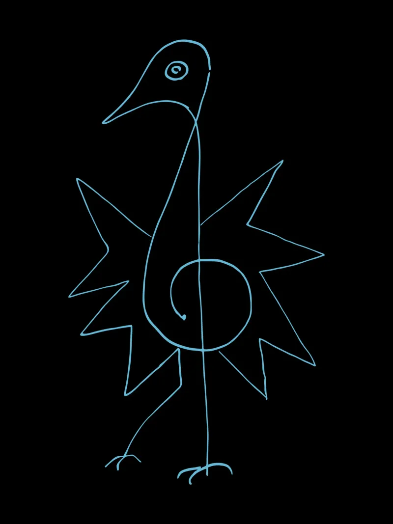 Jean Cocteau - Kunstwerk 9 canvas met Baklijst van https://www.juniqe.com/uk/shop/Henndraws