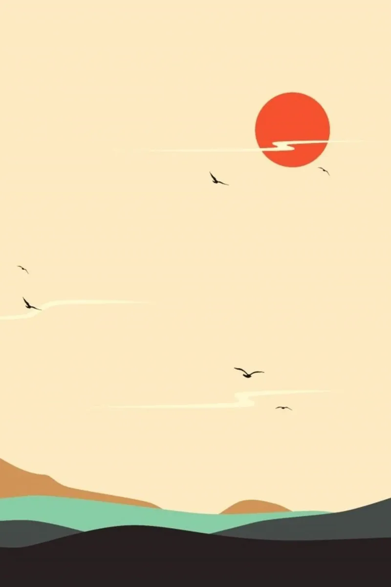 minimalistic nature flying alluminio dibond da prindy
