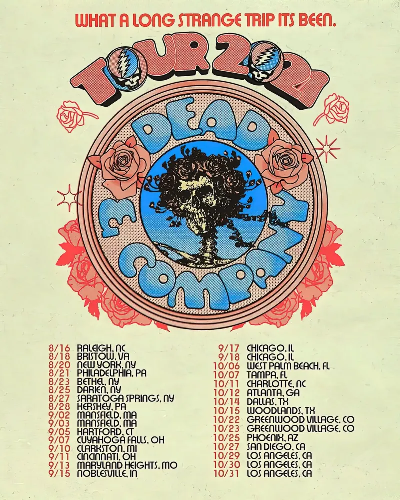 date del tour di dead and company pellicola backlit da martina