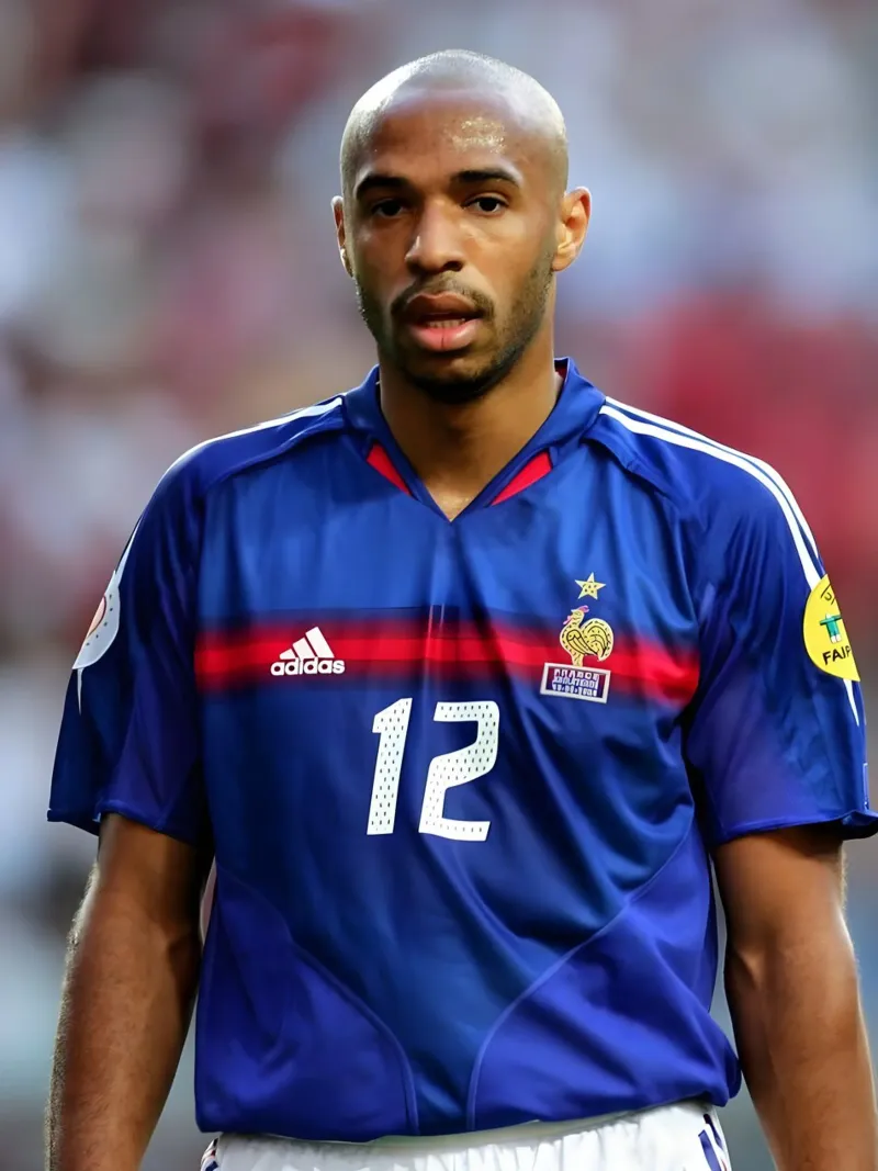 Thierry Henry canvas van Low poly art