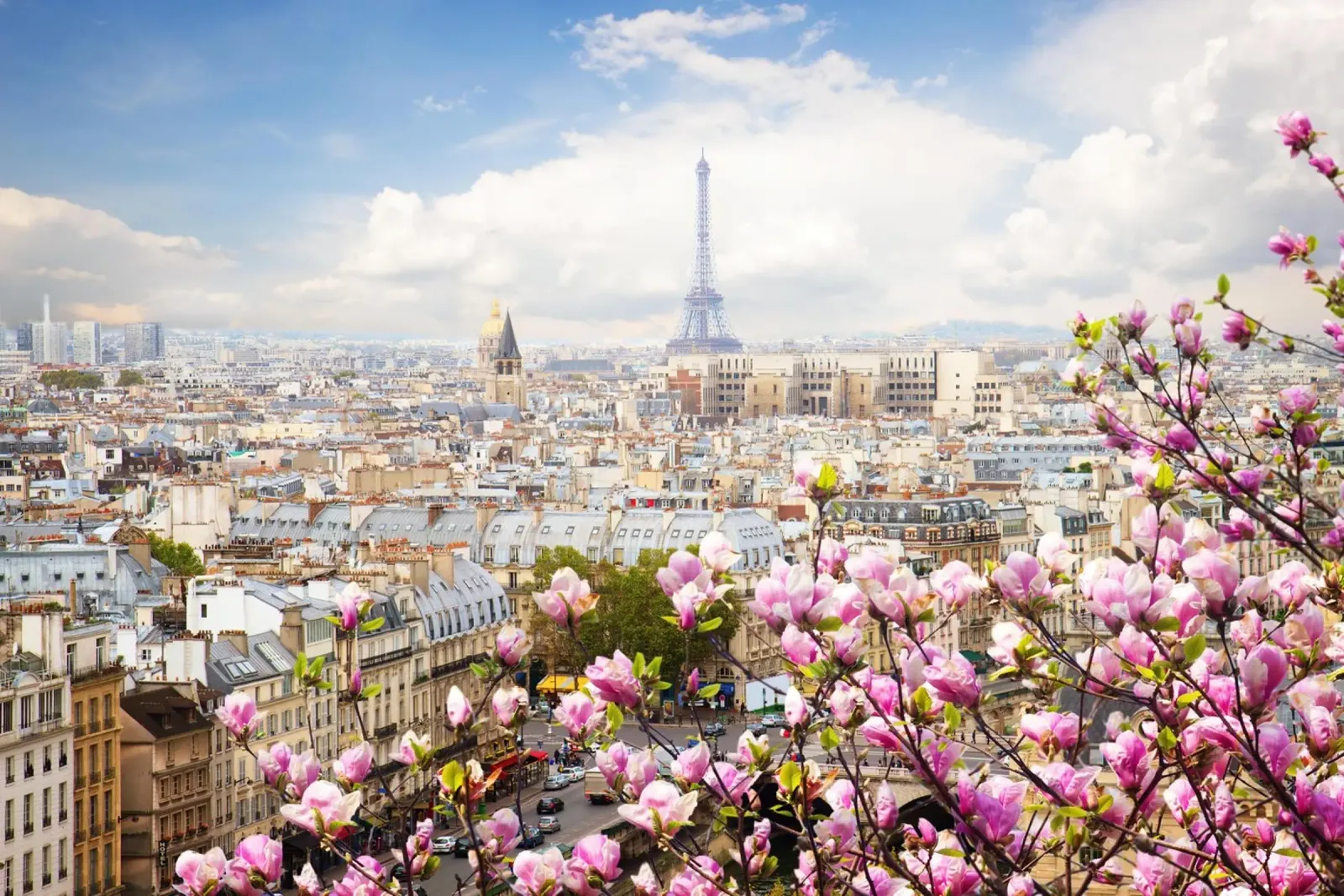 Spring in Paris canvas with Floater frame by Wanderlust Vibes