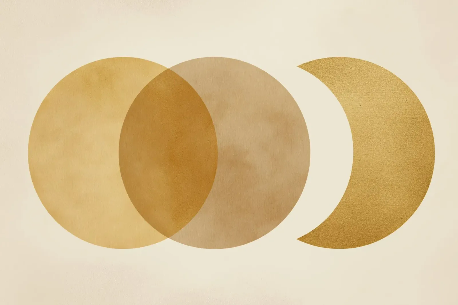 Abstract circles canvas with Floater frame by Pictura