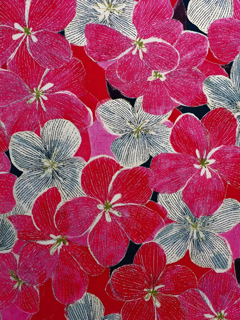 Delicate Flowers canvas by Sunflower Soul Studio