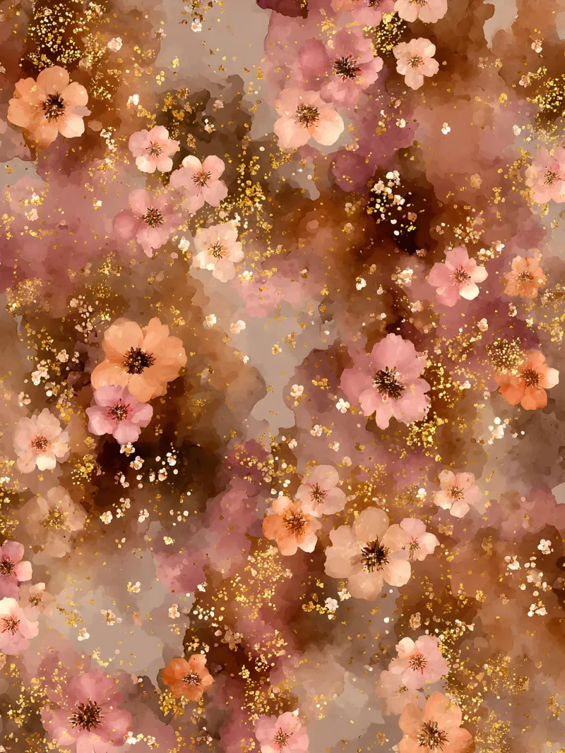 Inky Flowers canvas by Sunflower Soul Studio