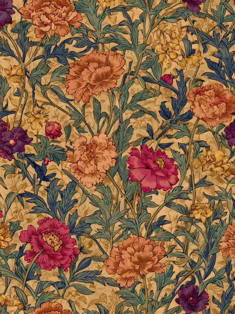 Vintage Flowers alu-dibond by Sunflower Soul Studio