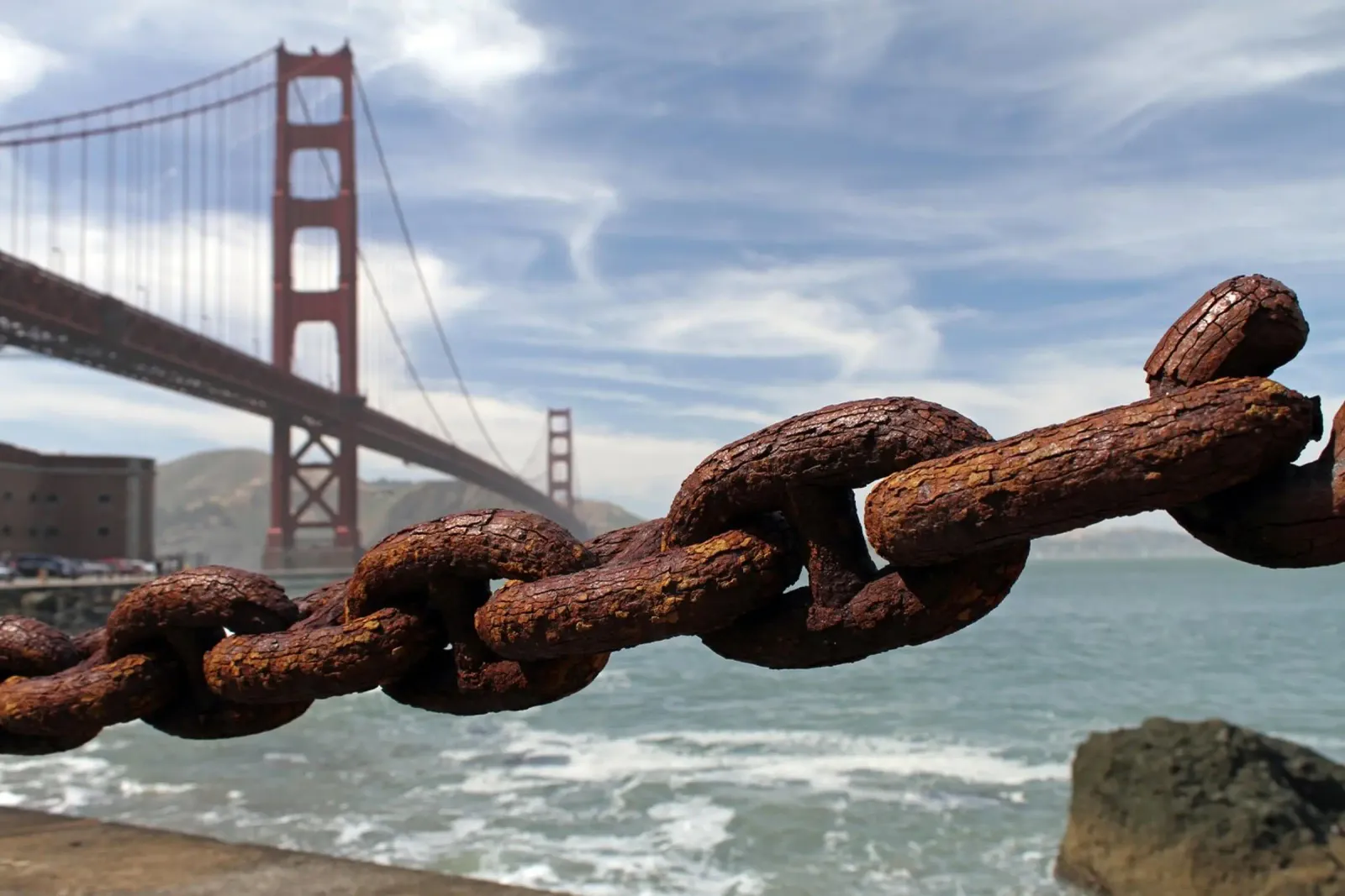 Visione del Golden Gate, San Francisco tela con Cornice a cassetta da Wanderlust Vibes