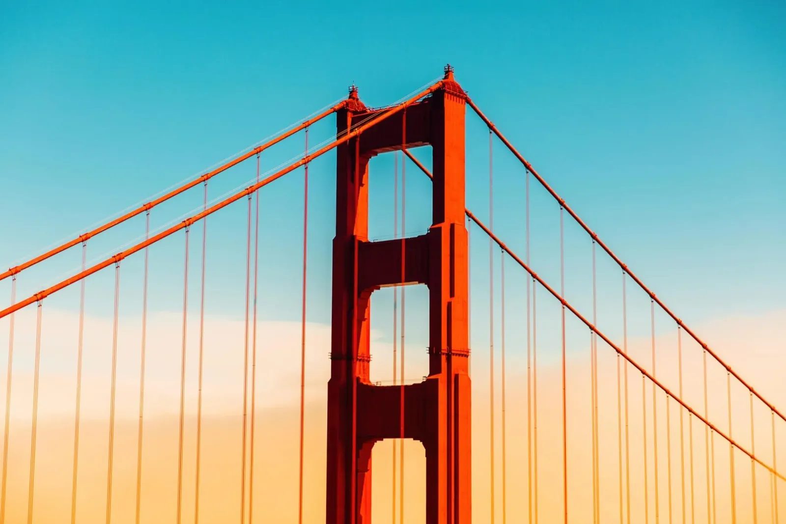Bagliore del Golden Gate, San Francisco carta hahnemühle da Wanderlust Vibes