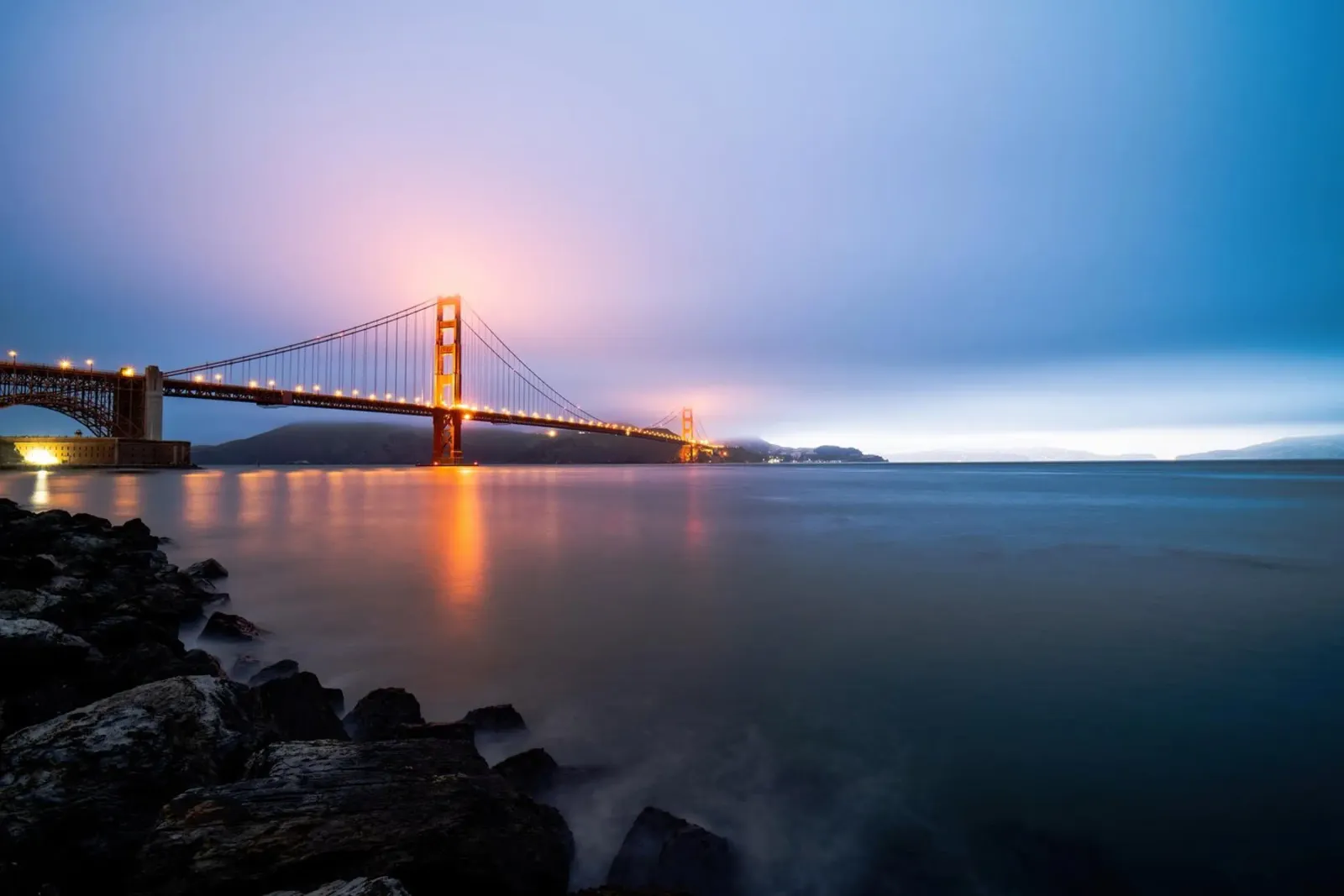 Visione del Golden Gate, San Francisco poster da Wanderlust Vibes