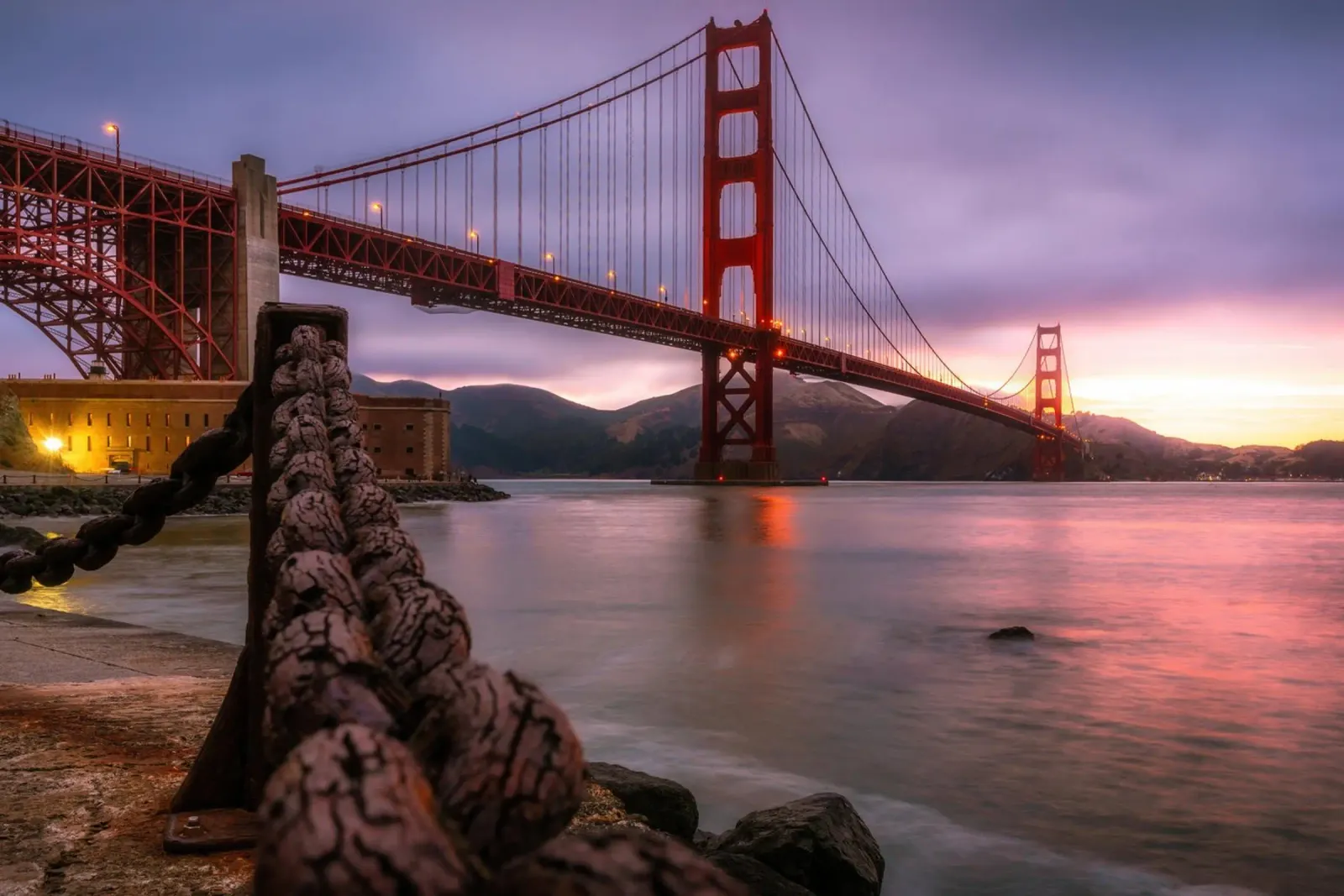 Visione del Golden Gate, San Francisco poster da Wanderlust Vibes