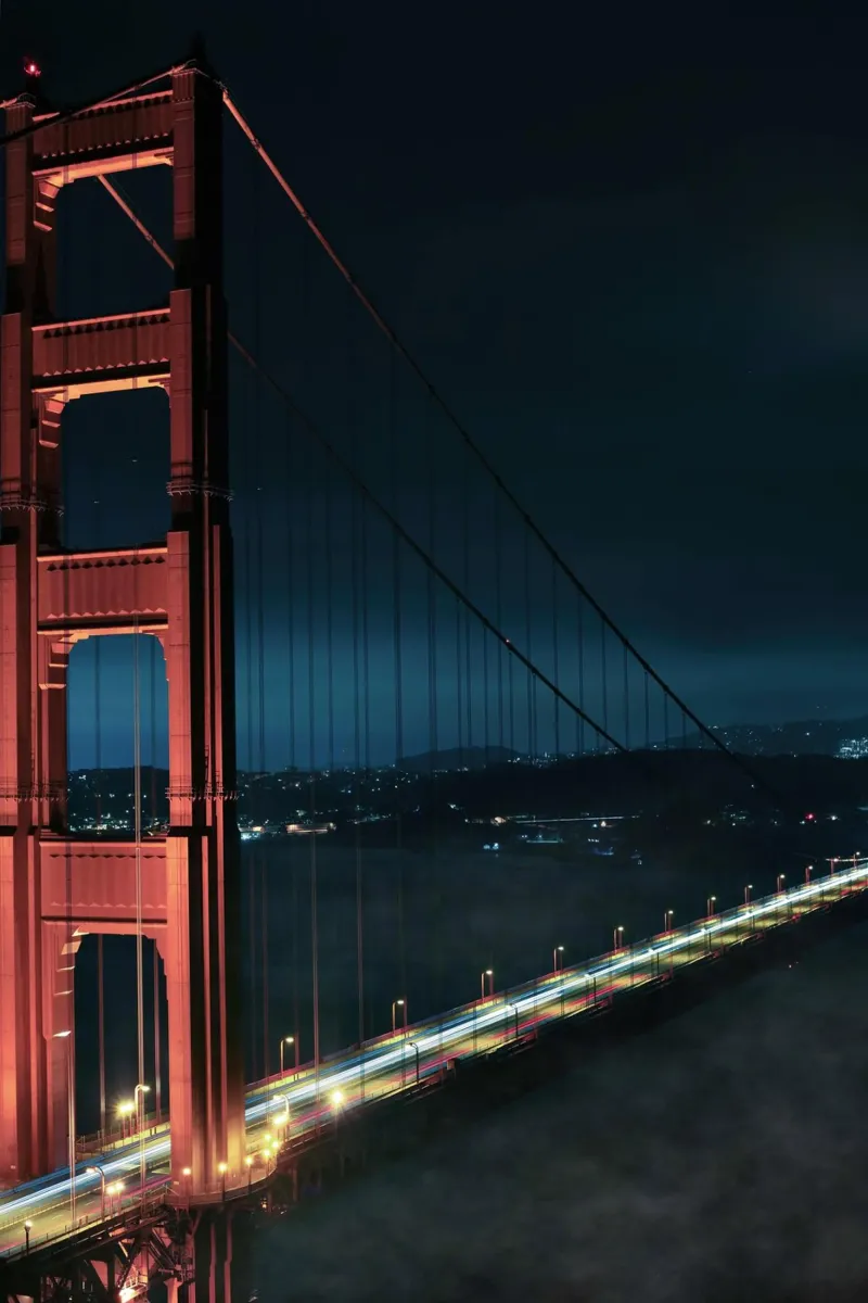 Golden Gate Vision, San Francisco toile de Wanderlust Vibes