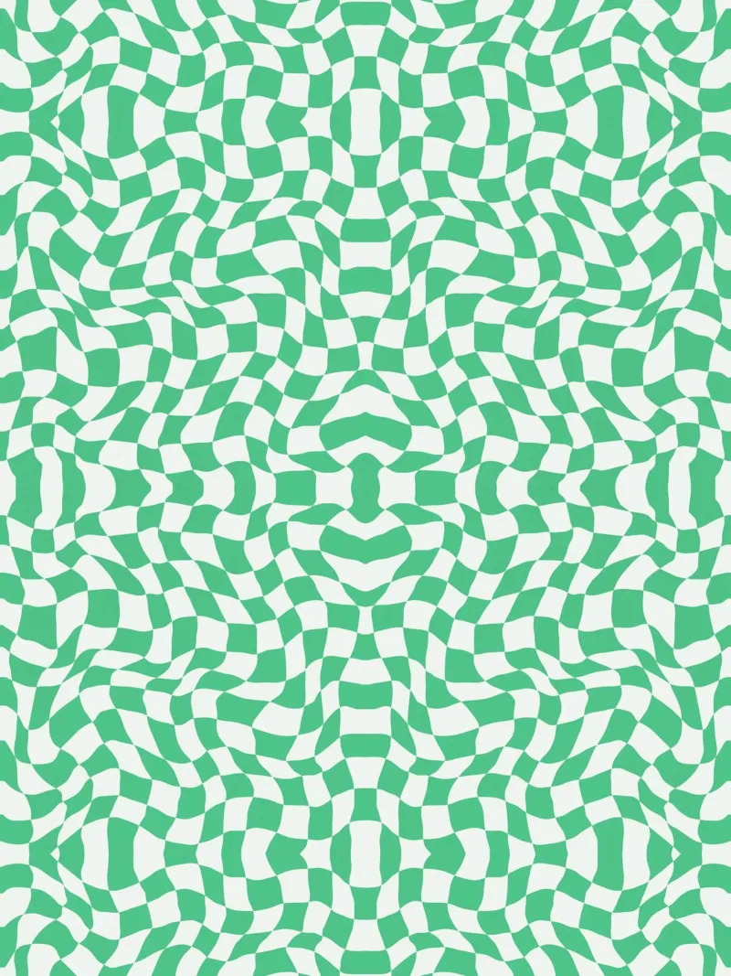 Symmetrical checker vibration 04 canvas by Little Dean