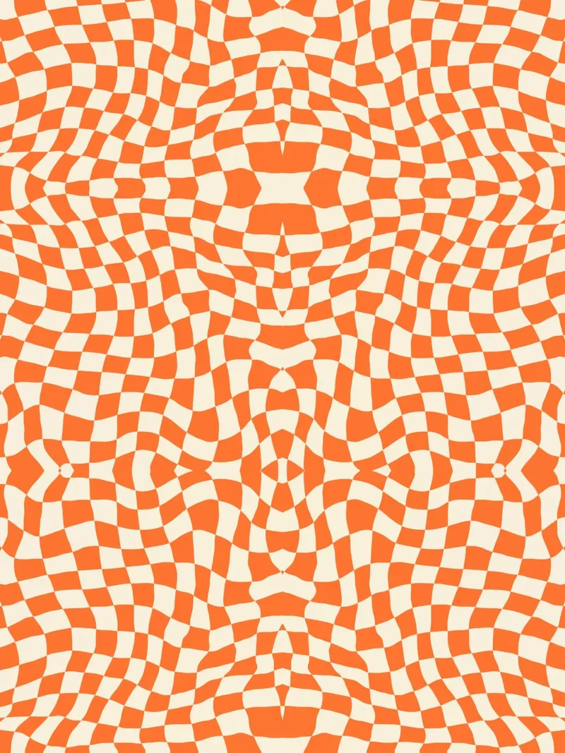 Symmetrical checker vibration 05 canvas by Little Dean