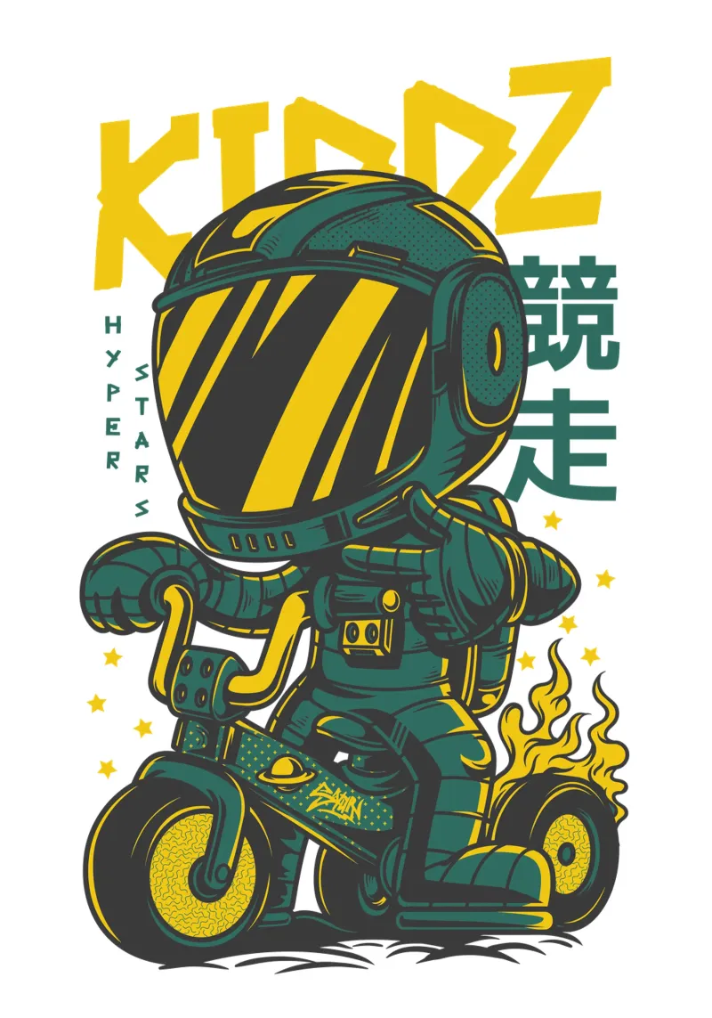 Kiddz Hyper Stars Funny Boy carta hahnemühle da Cute