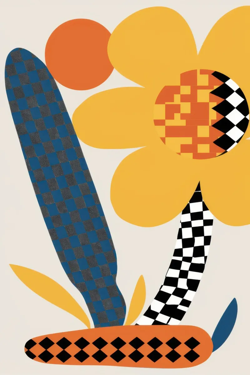 Vibrante geometria floreale poster da Bring Haven
