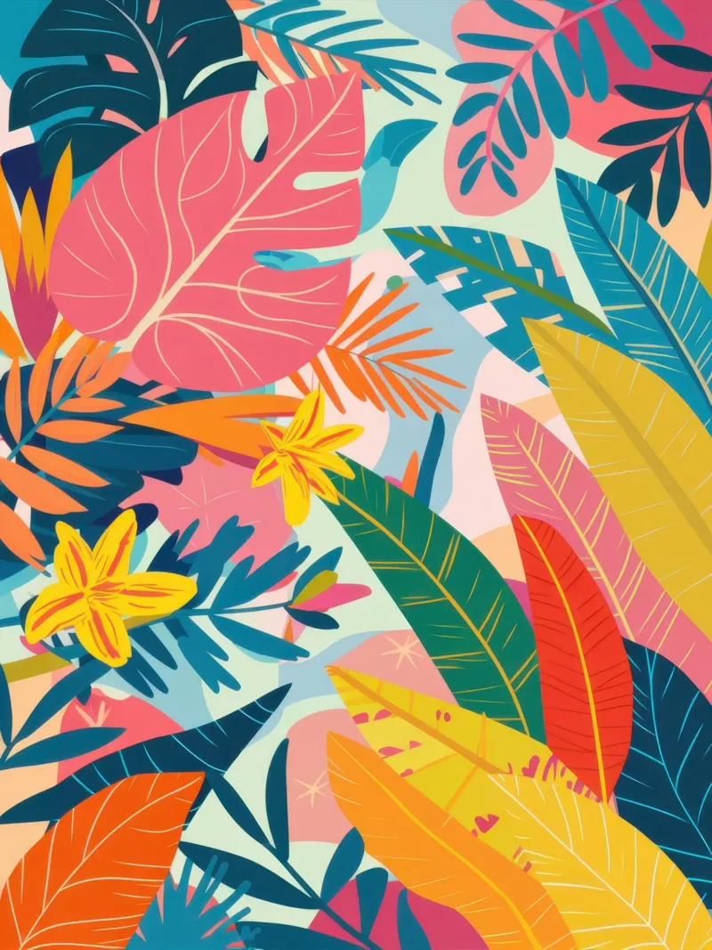 Sogno cromatico tropicale pellicola backlit da Bring Haven