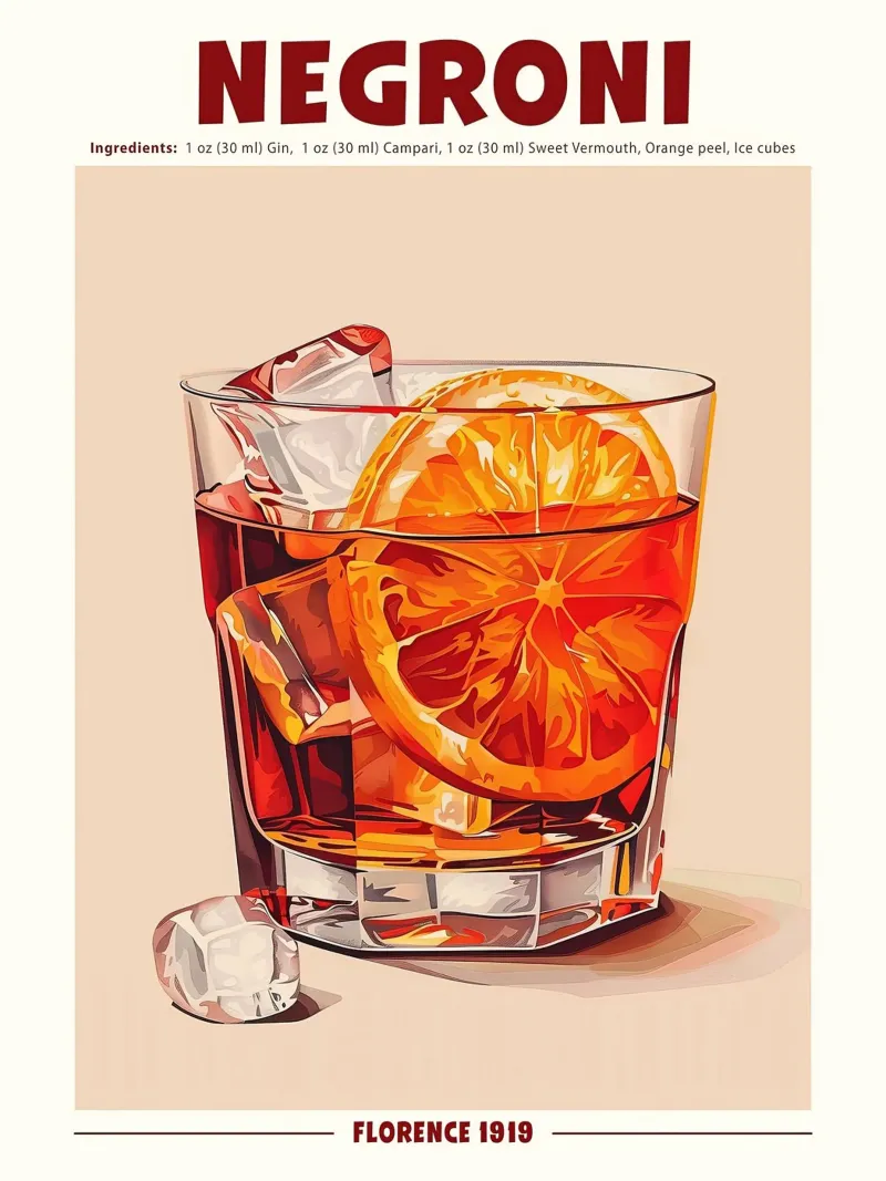 Negroni Firenze 1919 pellicola backlit da Neeraprint