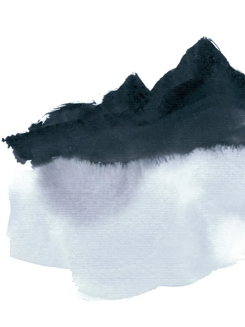 Mountainscape Minimal tela da IRIS LEHNHARDT FINE ART