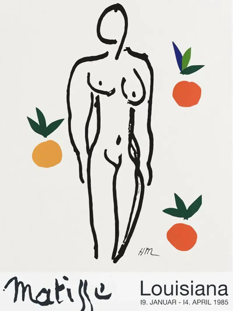 Henri Matisse - Hadith arancione tela da DODOLAN STORE