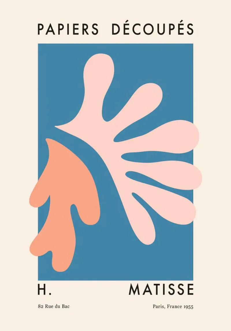 Henri Matisse - Francia 1955 poster con telaio in plastica da DODOLAN STORE