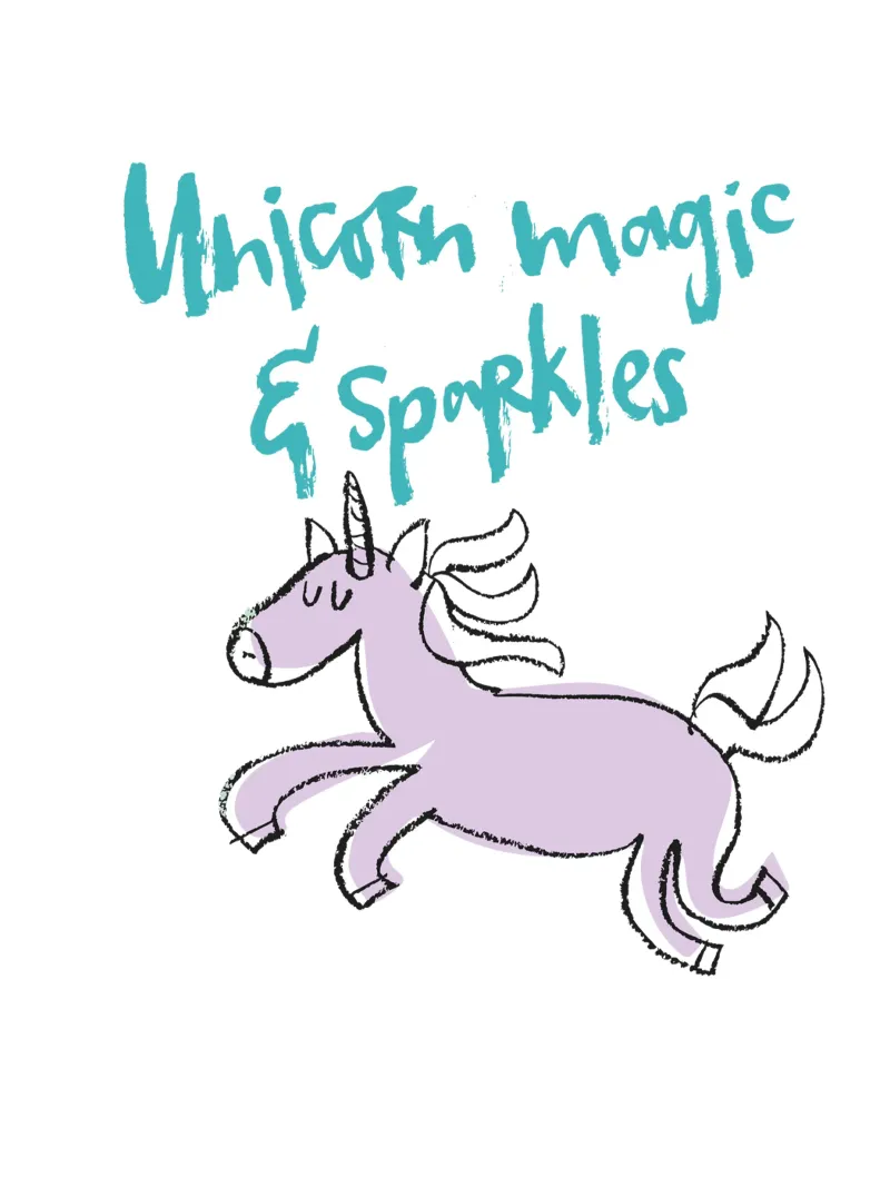 Unicorn magic & sparkles - bunt pellicola backlit da Brushmeetspaper