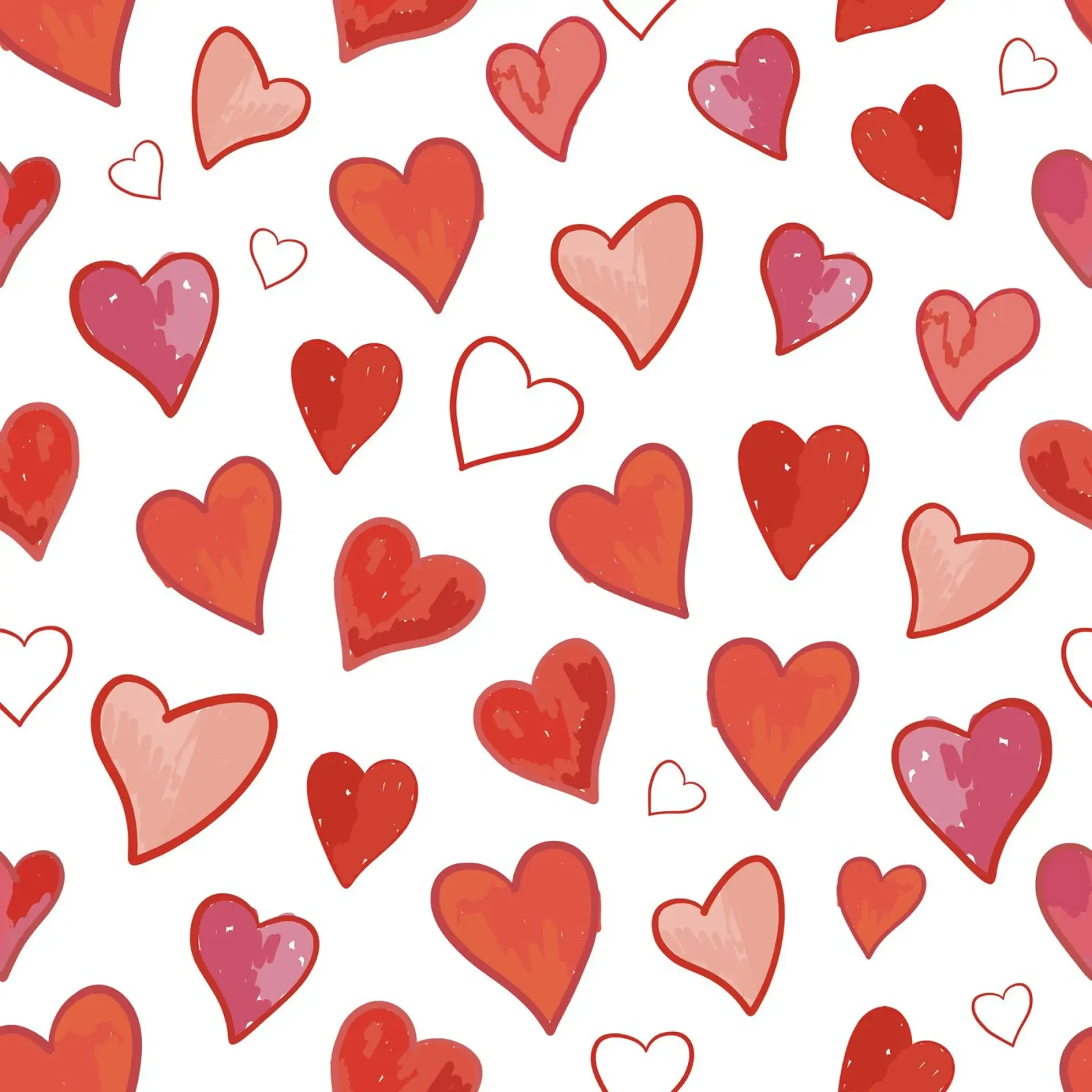 Hearts pattern canvas by gulsengunel