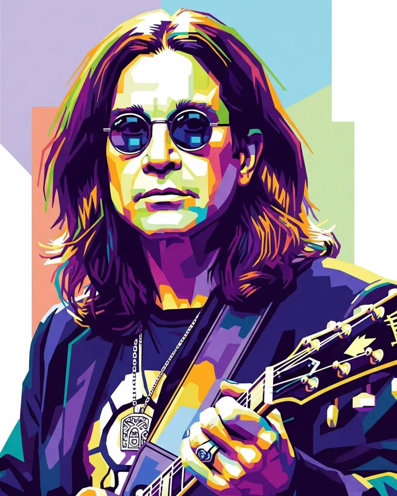 Tribute art - Ozzy Osbourne (1) pellicola backlit da Hantamrata