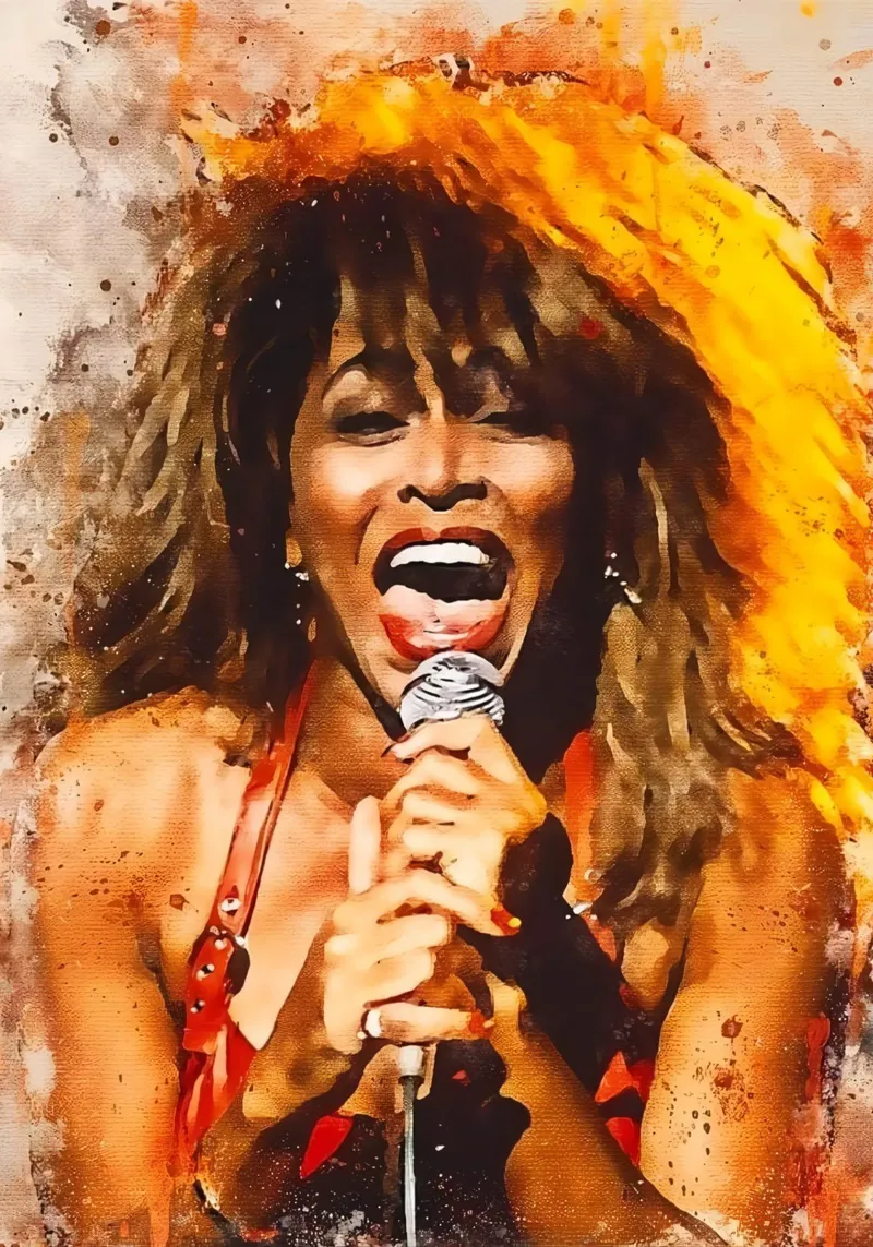 Tina Turner Estilo Abstracto metacrilato de NEVER OVER SALE