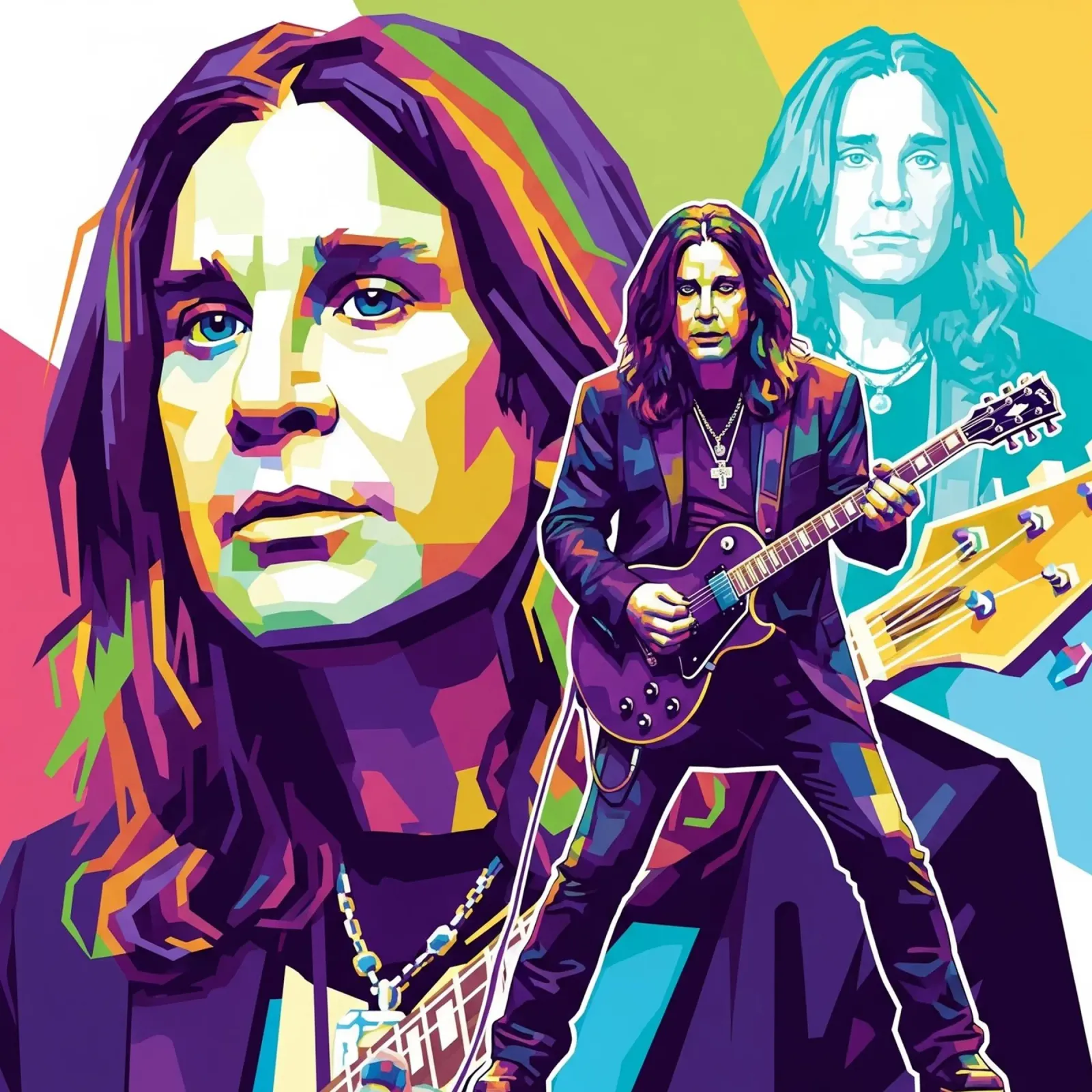 Tribute art - Ozzy Osbourne (3) pellicola backlit da Hantamrata