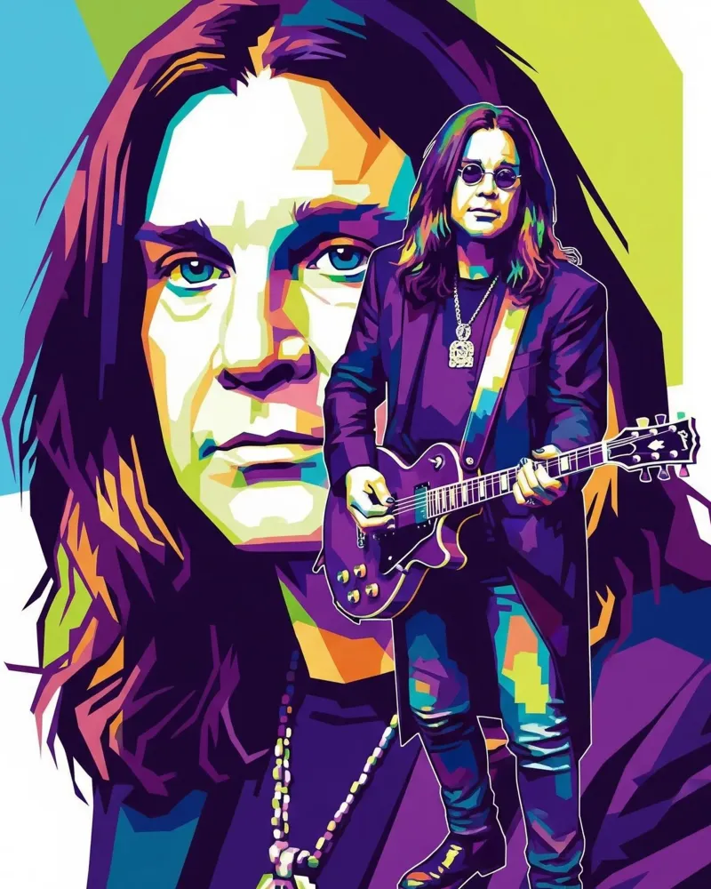 Tribute art - Ozzy Osbourne (4) pellicola backlit da Hantamrata