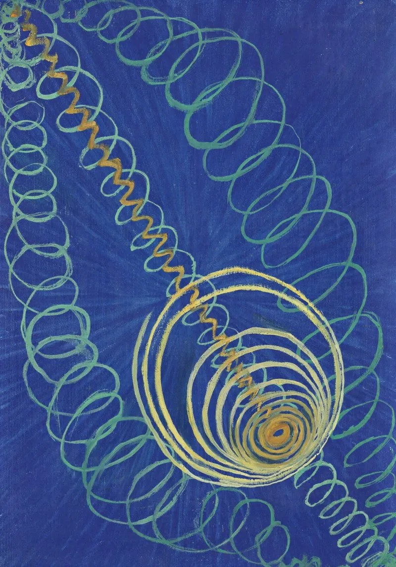 Hilma af Klint Primordiale Chaos Abstracte Kunstdruk canvas van homdeco