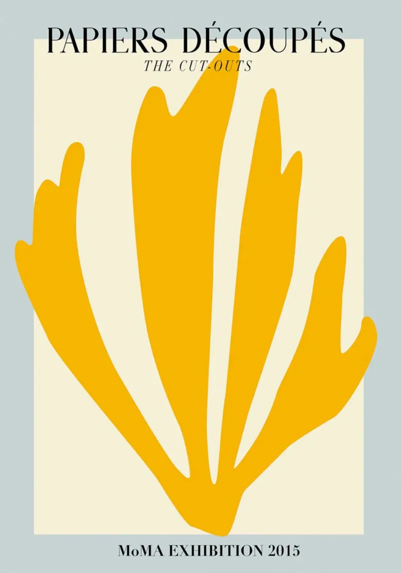 Matisse Cut-Outs MoMA Tentoonstelling 2015 Abstracte Print canvas met Baklijst van homdeco