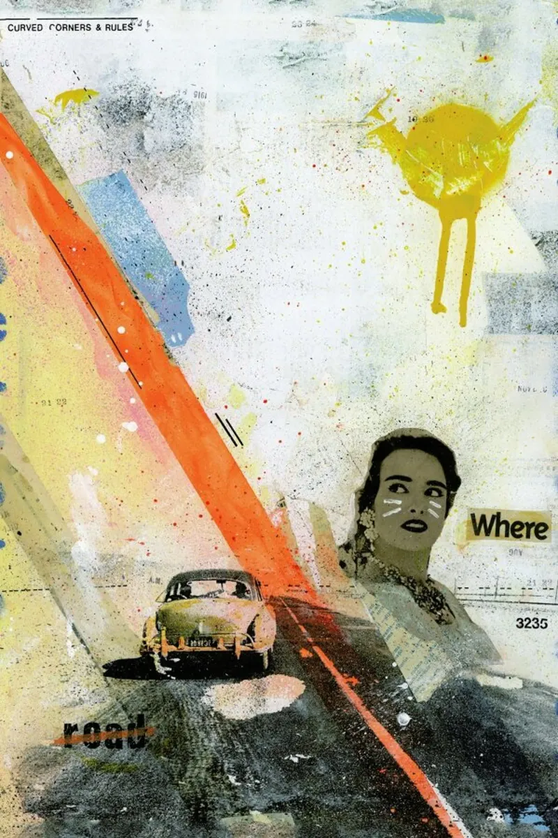Road poster con telaio in plastica da Tameo