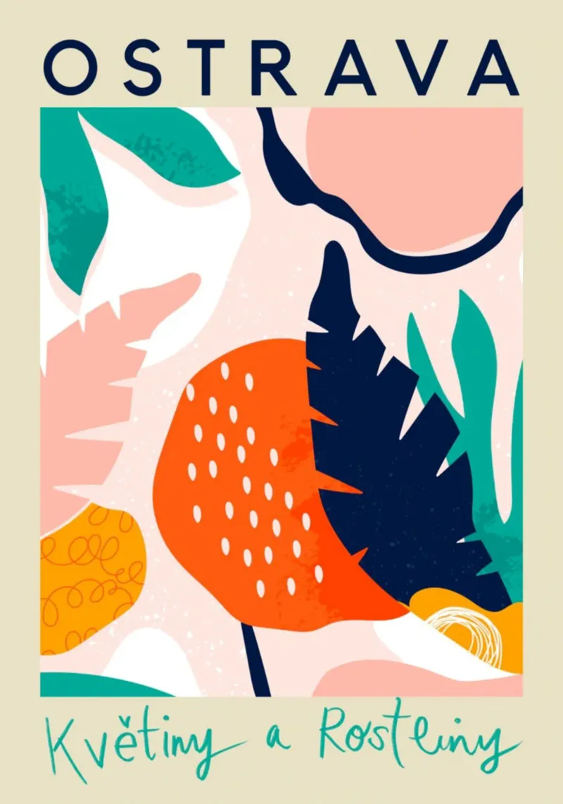 Ostrava Flowers and Plants Abstract Tropical hahnemühle by homdeco