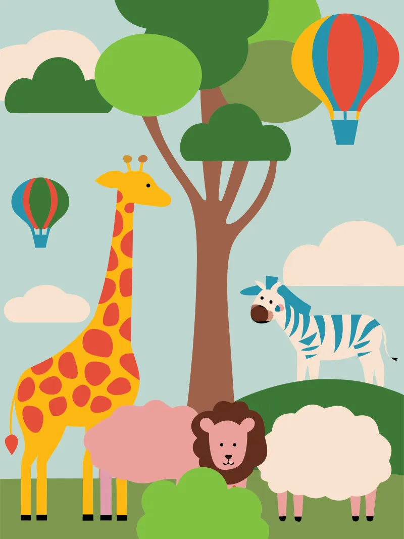 Lo zoo pellicola backlit da CUTE ANIMALS