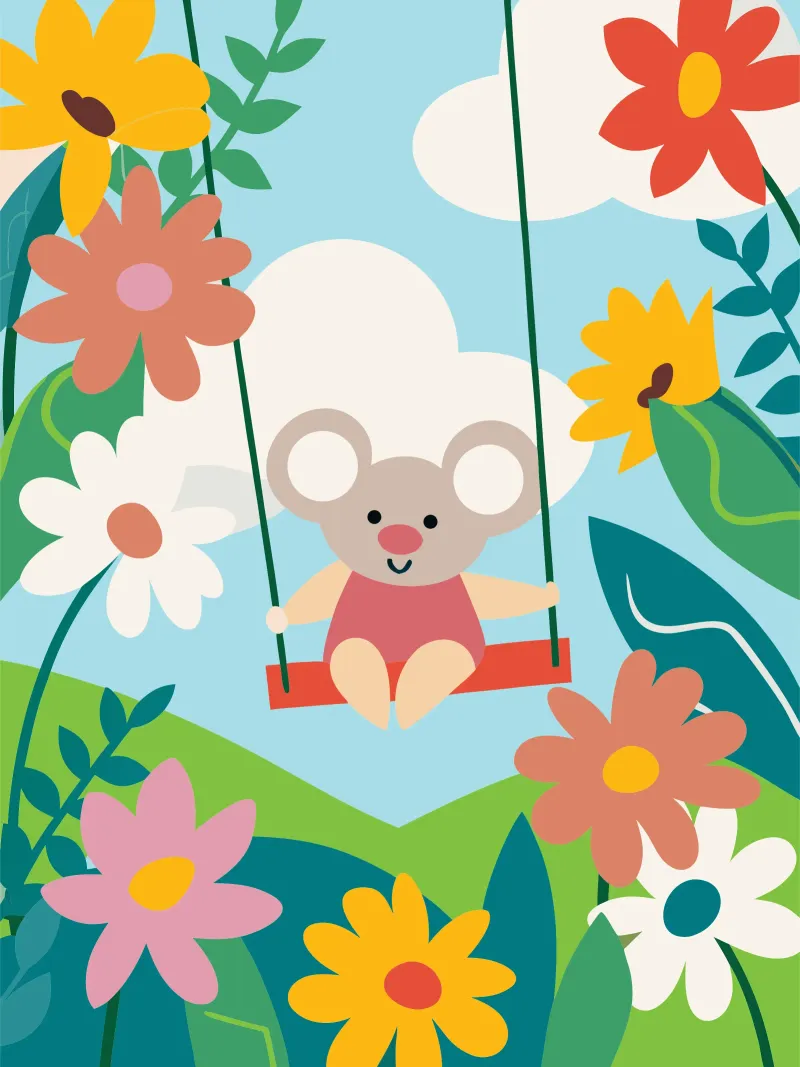 Koala e fiori pellicola backlit da CUTE ANIMALS