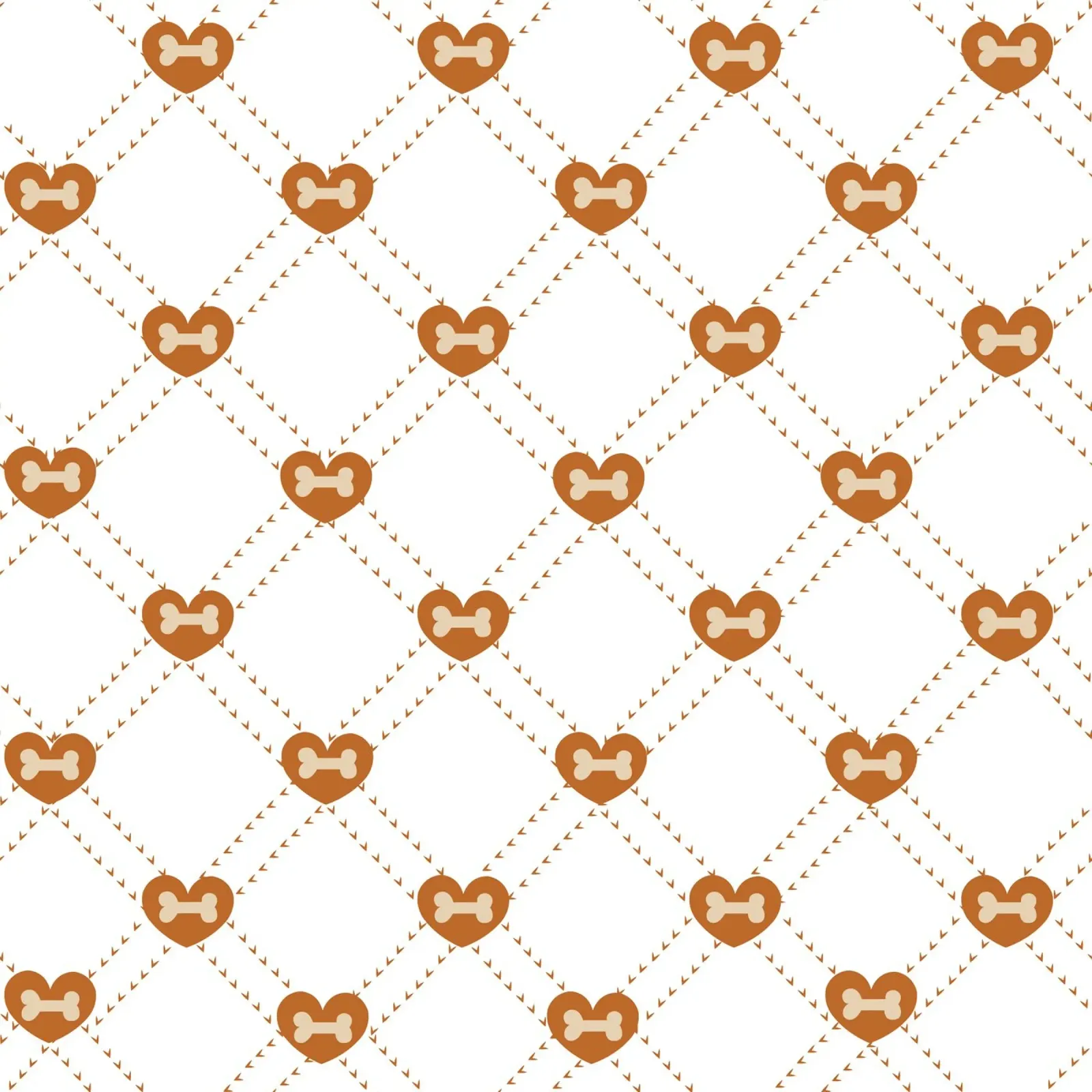 Plaid with bones and hearts pattern canvas with Floater frame by gulsengunel