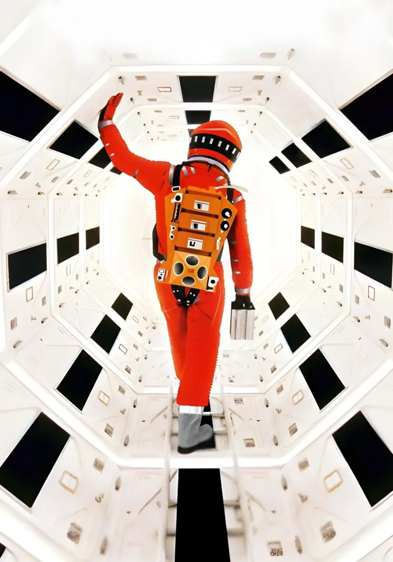 "2001: A space Odyssey" canvas by Low poly art