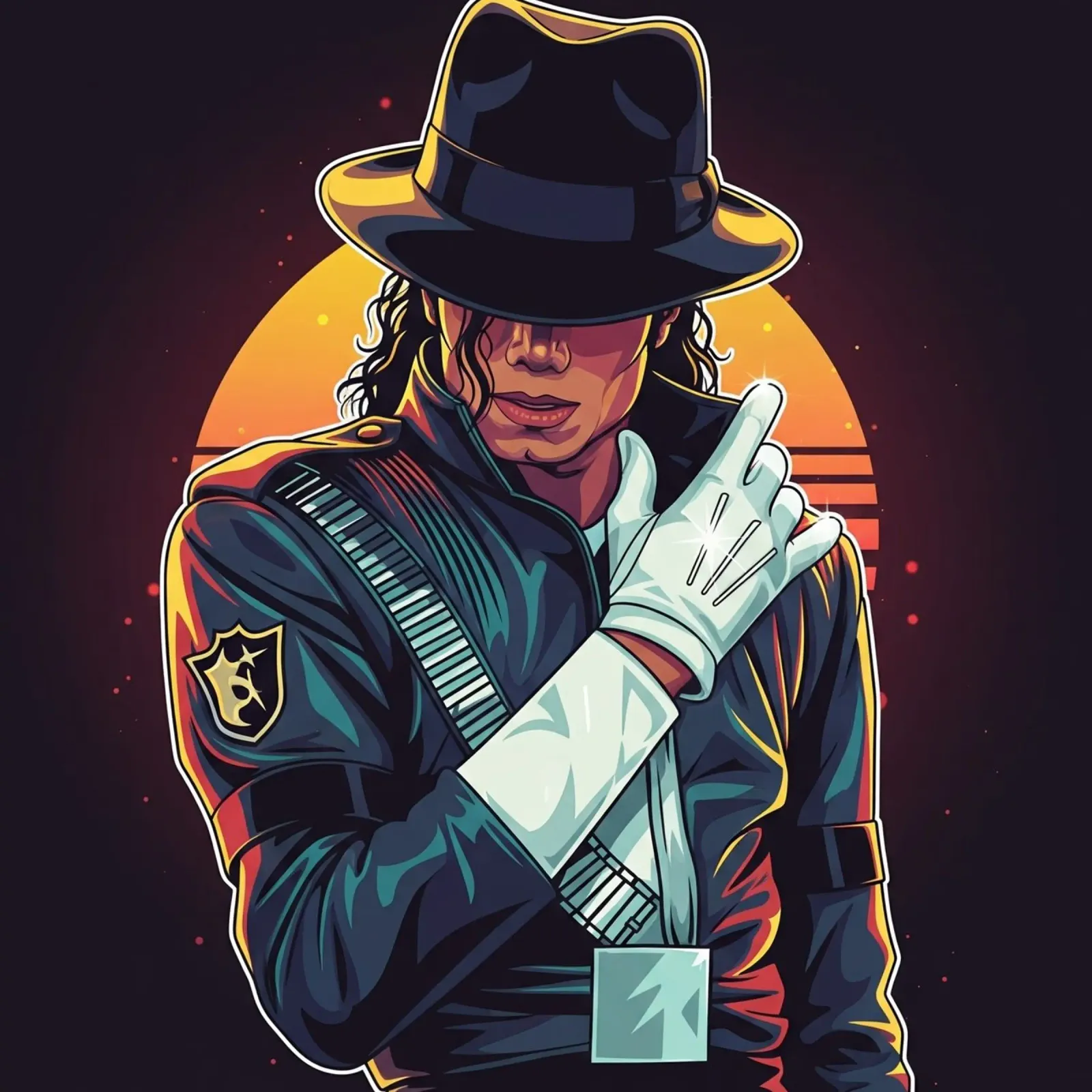 Michael Jackson pellicola backlit da Lembayung art