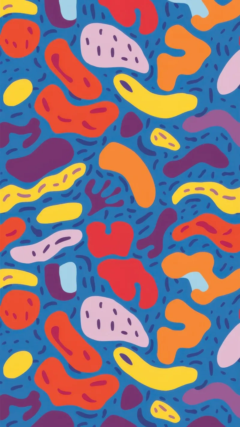 Funky Banana Pattern canvas by Flock Reverie