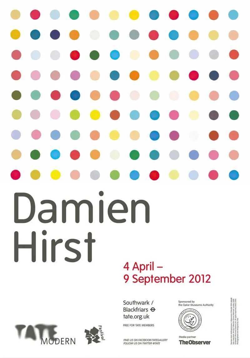 Vintage Damien Hirst Print Exhibition hahnemühle by Romeyoprints