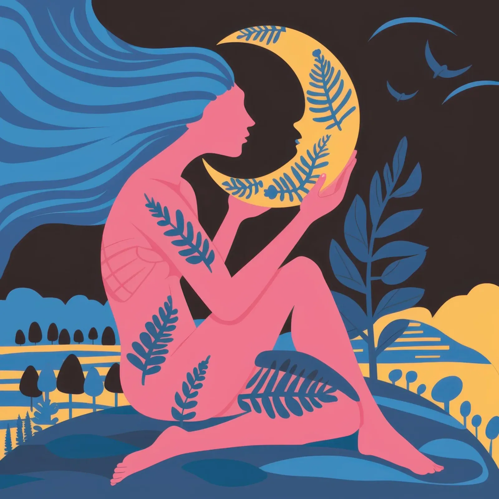 Dea del mare lunare carta hahnemühle da Solar Paint