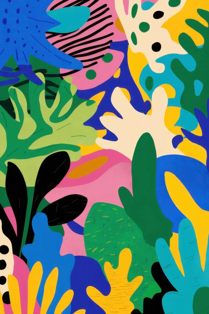 Vibrant Jungle Chaos hahnemühle by Veil Maya