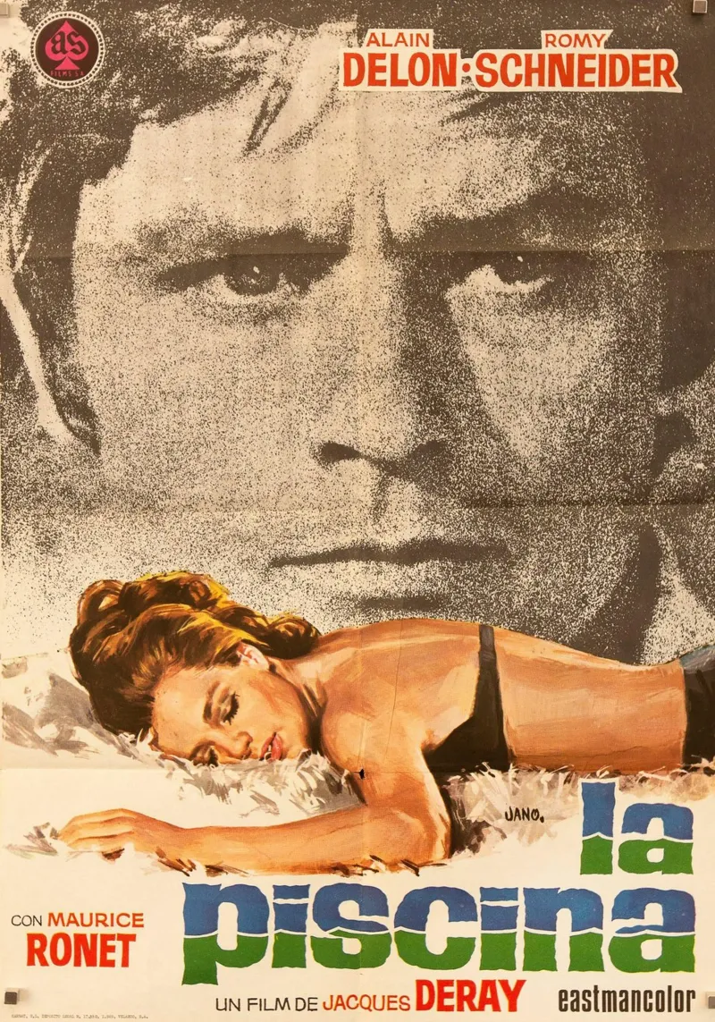 La piscina La Piscine Vintage poster da Queenshop