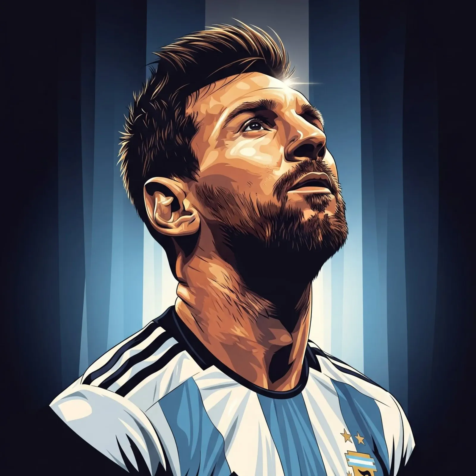 Messi pellicola backlit da Lembayung art