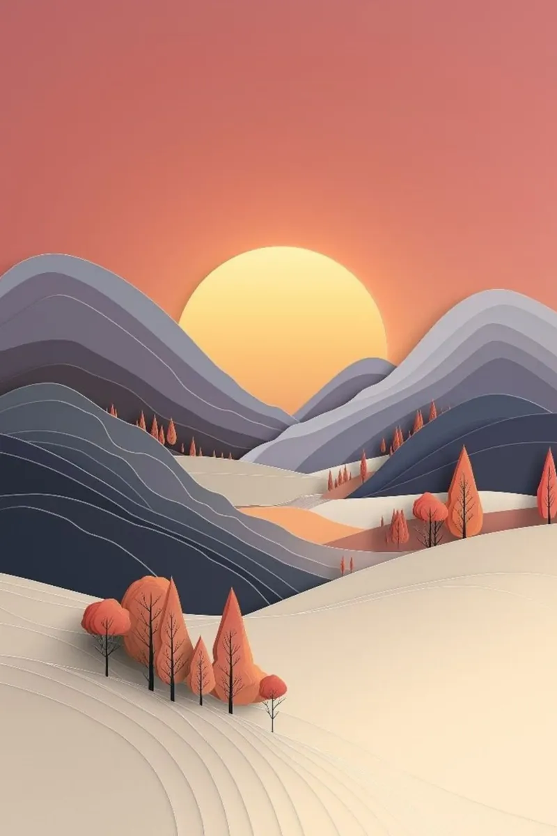 sunset autumn hahnemühle by prindy