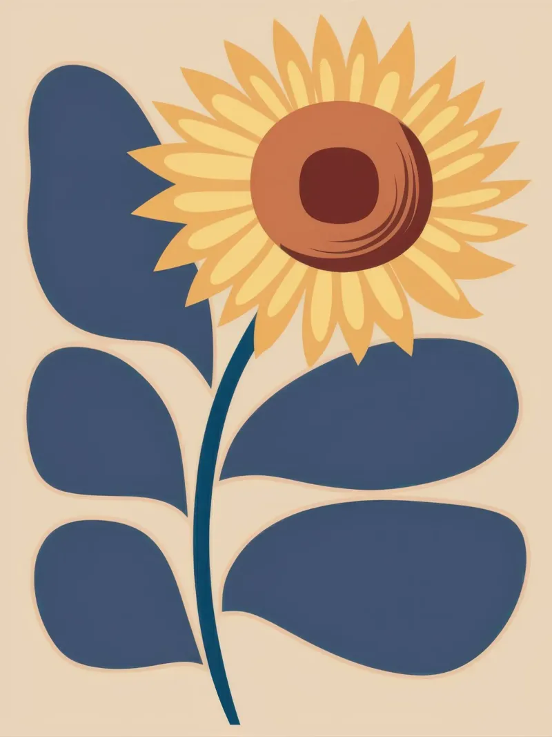 Semplice grazia al girasole pellicola backlit da Solar Paint