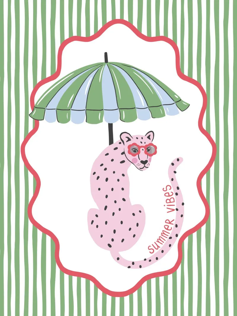 Summer Vibes Leopard - green pellicola backlit da Vivdesign