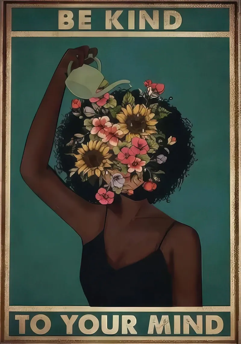 Ragazza Fiore secco Sii gentile con la tua mente pellicola backlit da hibbs ronniee