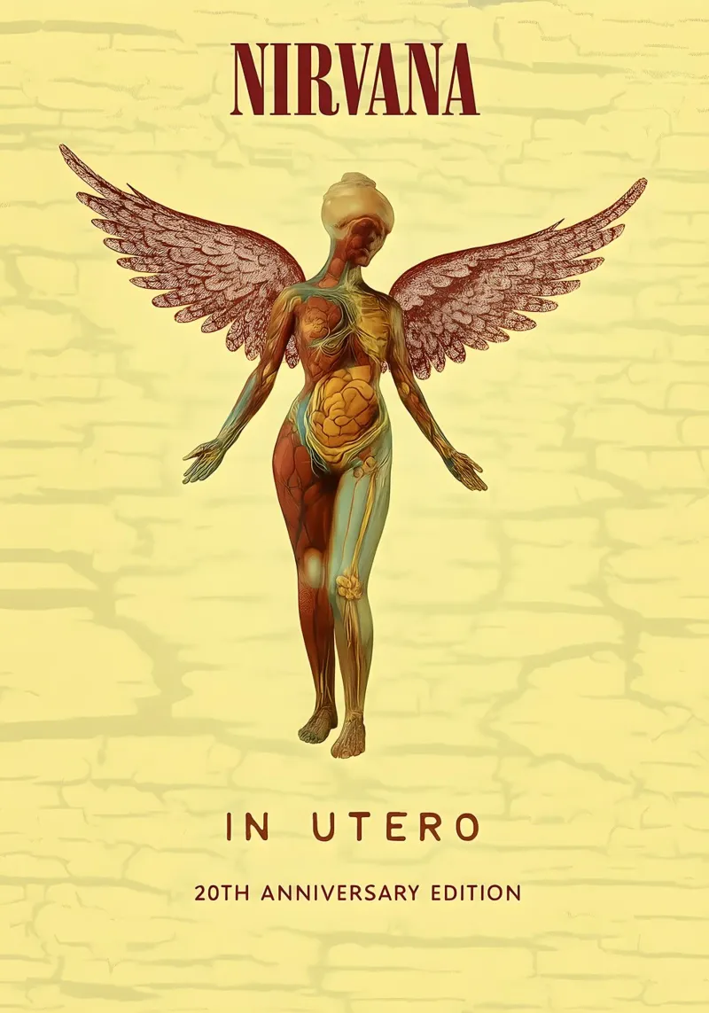 NIRVANA IN UTERO ALBUM ARTWORK BAND MUSIC HOME WALL ART acryl van DGUnder