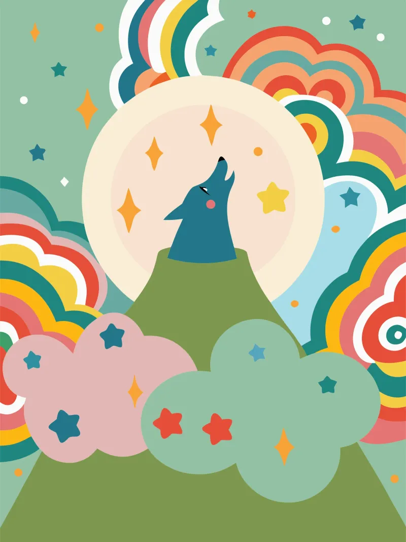 Wolf Roar Poster von CUTE ANIMALS
